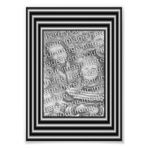 Impressão de Fotografia Modelo de Frame de Borda 