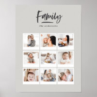 impressão de fotografia multifotografia da família
