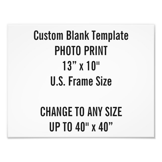 Impressão de Fotografia personalizada de 13" × 10" (Frente)
