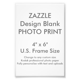 Impressão de Fotografia personalizada de 4" x 6" (