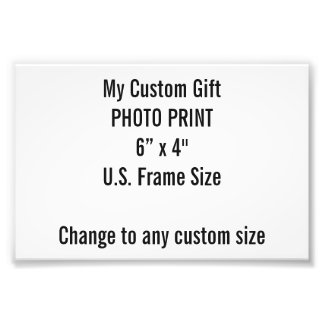 Impressão de Fotografia personalizada de 6" x 4" (