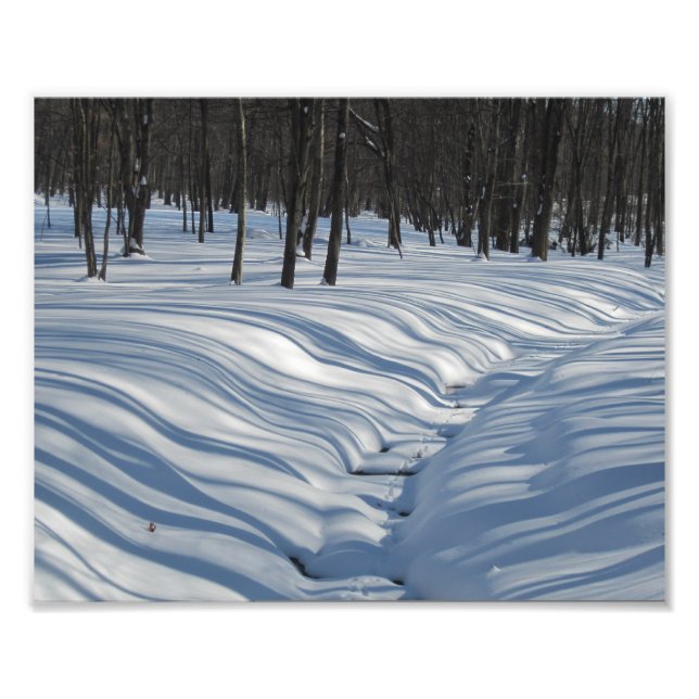 Impressão de Fotografias das Sombras de Neve (Frente)
