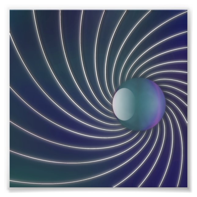 Impressão de Fotografias de Espirais no Mar Profun (Frente)