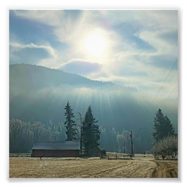 impressão de fotos de 6"x6" || Sun & Fog (Frente)
