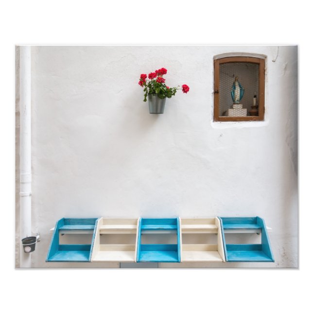 Impressão de fotos do altar da Virgem Maria (Frente)