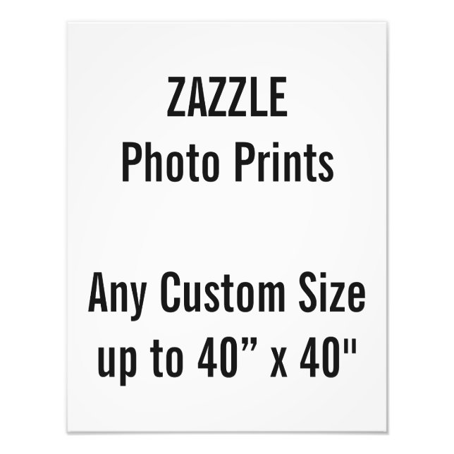 Impressão de fotos personalizadas de 14" x 18" ou  (Frente)