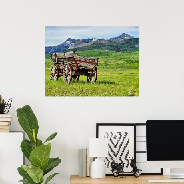 Impressão de Frame de Vagão Abandonado (Escritório em casa)