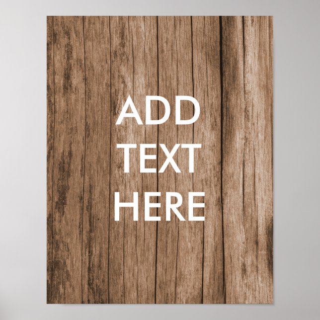 Impressão de Fundo Personalizado para Madeira (Frente)