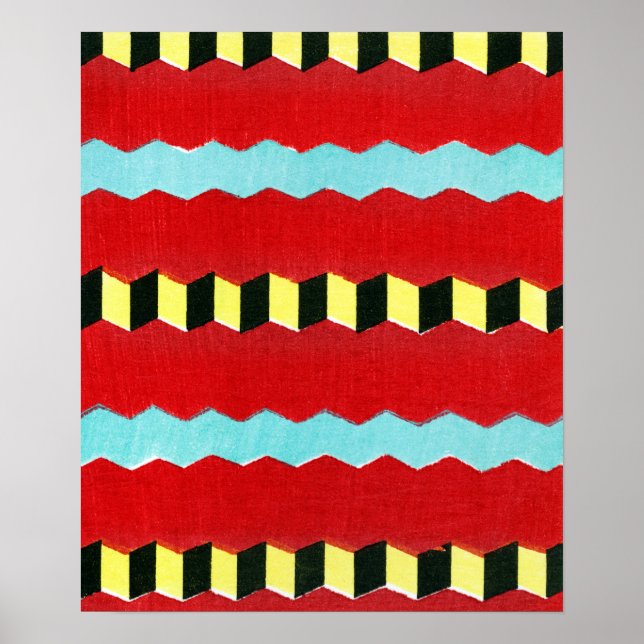 Impressão de Furuya Korin Vintage em Japonês (Frente)