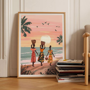 Impressão de Gana Ilustração de Gana Cartaz de Via