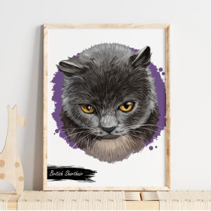 Impressão de gato de Shorthair britânico Impress