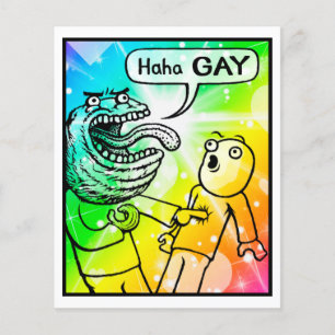 Impressão de Gay de arte da placa cômica nº 1104
