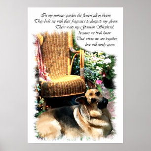 Impressão de German shepherd