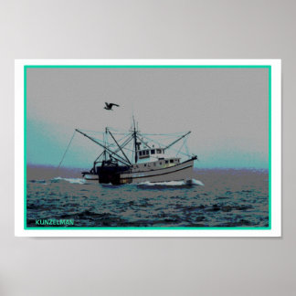 IMPRESSÃO DE GICLEE DE BOAT SHRIMP