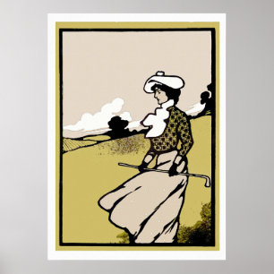 Impressão de Golf de 1903