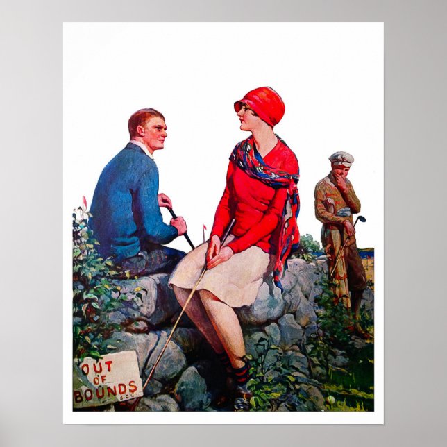 Impressão de Golfe de 1929 (Frente)