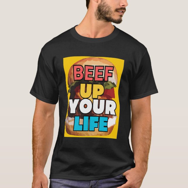 Impressão de Hamburger T-Shirt (Frente)