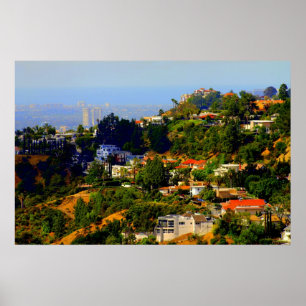 Impressão de Hollywood Hills, Califórnia