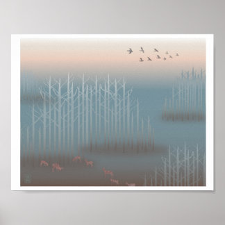 impressão de Ilustração "Aurora da Esperança"