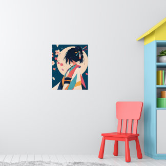Impressão de inspiração em anime Nº 5 Sussurro de 