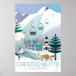Impressão de Inverno de Crested Butte