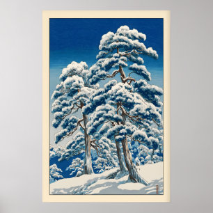 Impressão de Inverno de Hasui Kawase, Pinheiros Co
