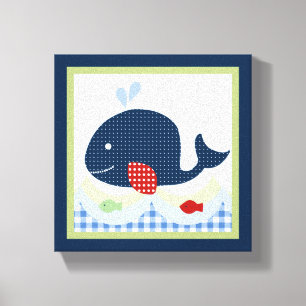 Impressão de Jackson//Whale/Fish Canvas