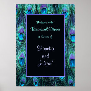 Impressão de Janto de ensaio de penas de Peacock