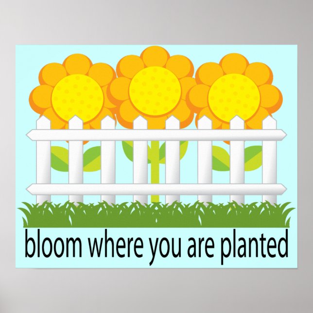 Impressão de Jardim Plantado (Frente)