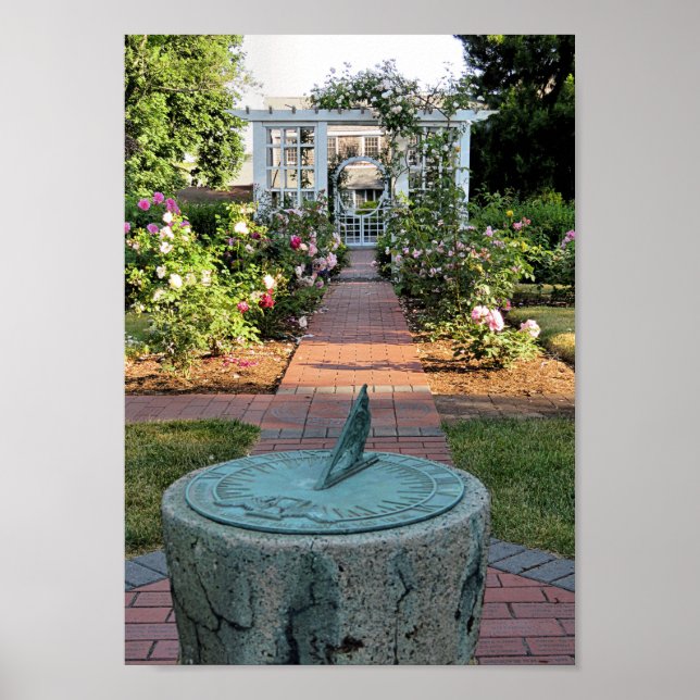 Impressão de jardim traseiro da Mayflower Society  (Frente)