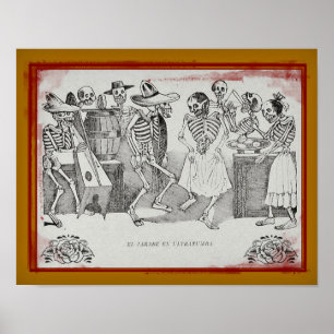 Impressão de José Posada-El jarabe en ultratumba 1