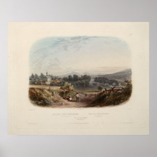 Impressão de Karl Bodmer: Vista de Bethlehem