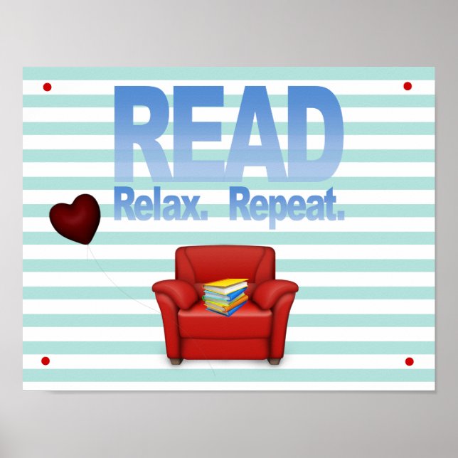 Impressão de leitura, relaxamento e repetição de l (Frente)