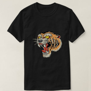 Impressão de leões modernos Camisetas negros de ho
