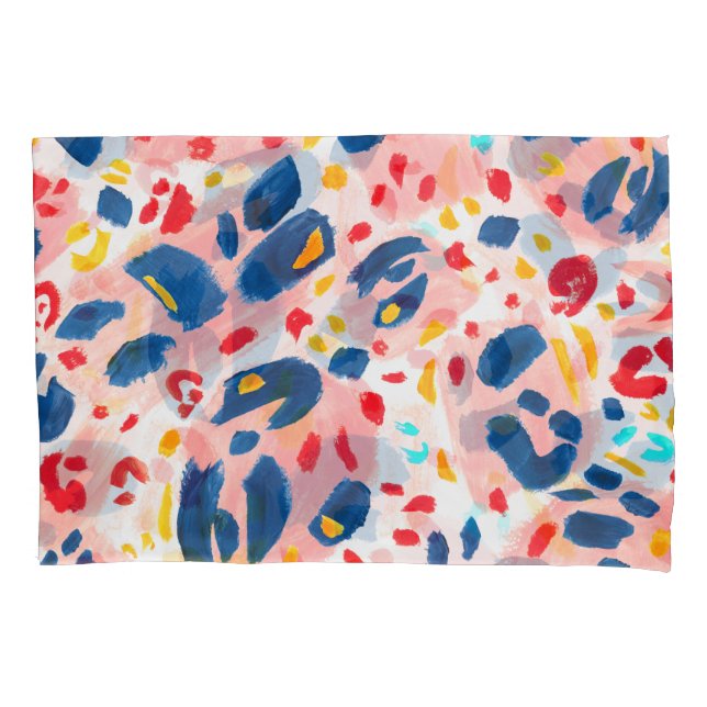 Impressão de leopardo: aquarela pintada à mão. (Frente)