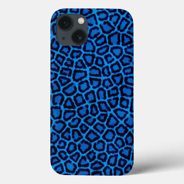 Impressão de Leopardo Azul (Verso)