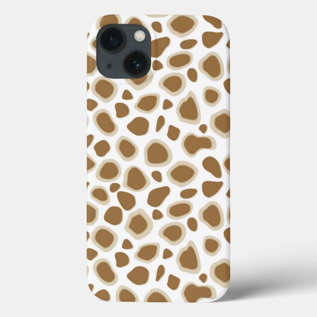 Impressão de leopardo - Bege Taupe e Branco (Verso)