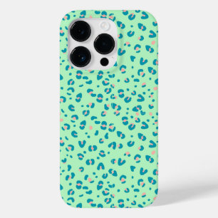 impressão de leopardo chita azul e rosa