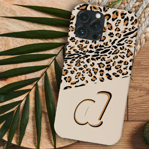 Impressão de Leopardo Negrito Inicial Natural