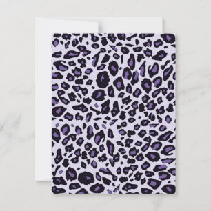 Impressão de leopardo roxo