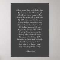 Impressão de Letra Poem Song Personalizada
