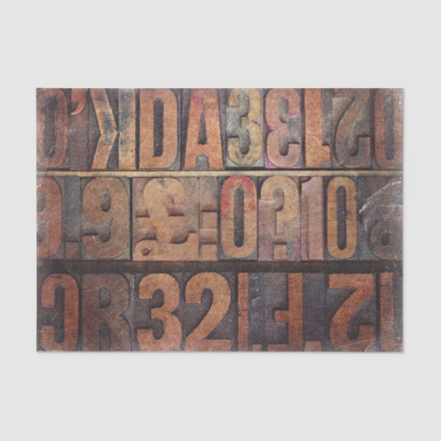 Impressão de Letras Desvinculação ou Papel de Cola (Frente )