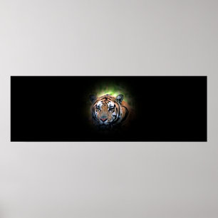Impressão de Liderança Poster de Olhos de Tigre Mo