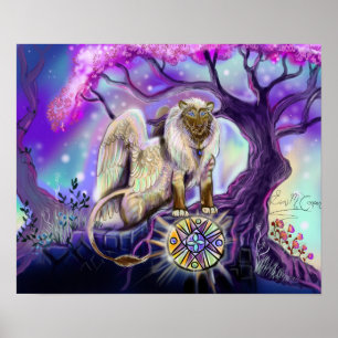 Impressão de Lion~art do céu