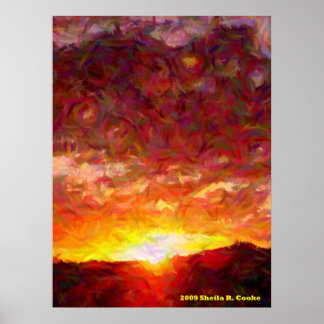 Impressão de luz à noite