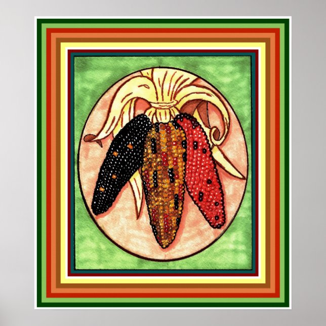 Impressão de milho indiano (Frente)