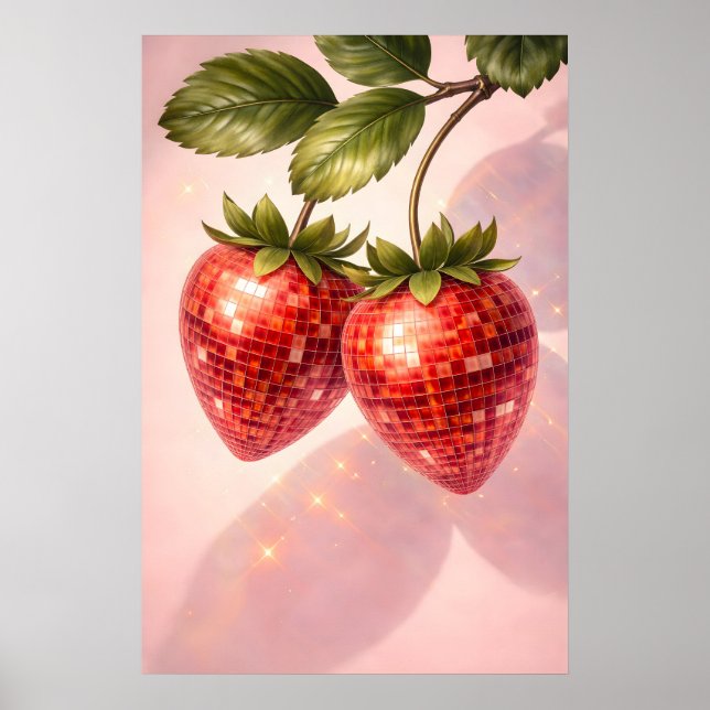 Impressão de Morango Disco, Fruta Bola de Disco Re (Frente)
