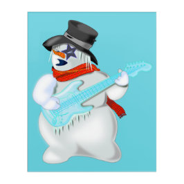 Impressão de Natal - Neve com Violão