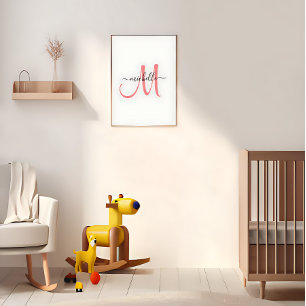 Impressão de Nome do Monograma Personalizado   Chi