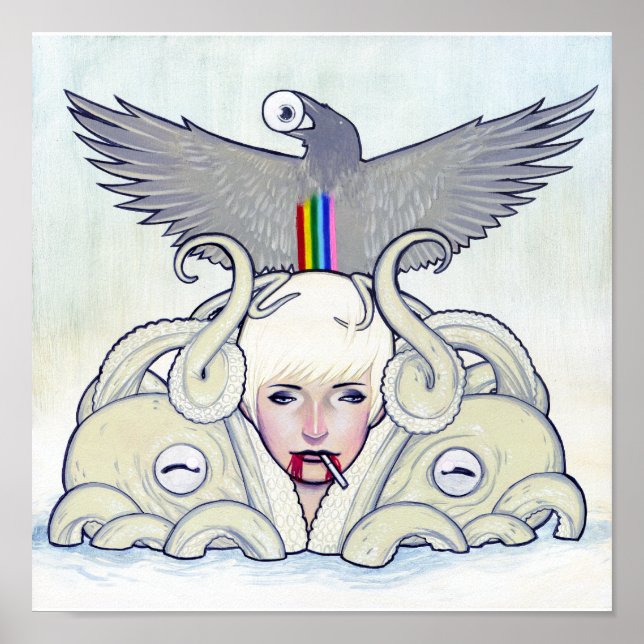 Impressão de Octopus Girl (Frente)